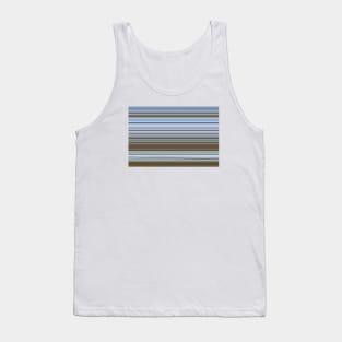 Blue & Brown Stripes Tank Top